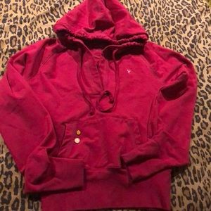 🌺AE V-Neck Pullover Hoodie, Hand Warmer Pockets+2 Tacks detail sweatshirt
